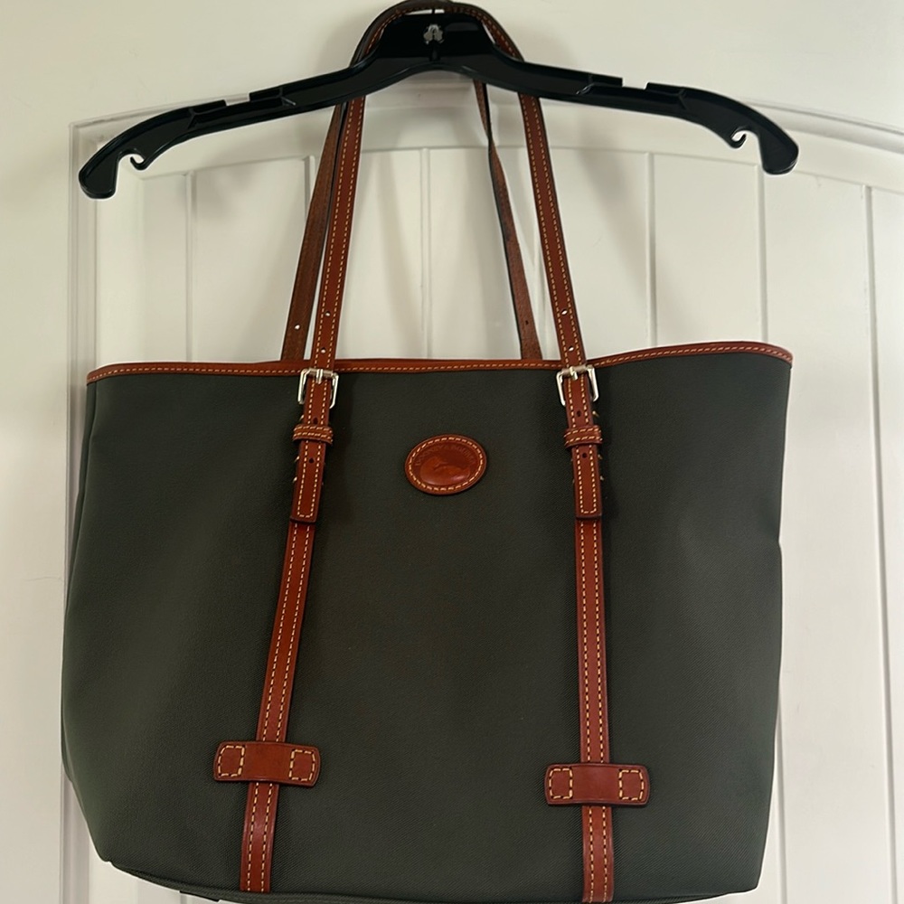 Dooney and Bourke, dark green nylon tote